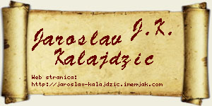 Jaroslav Kalajdžić vizit kartica